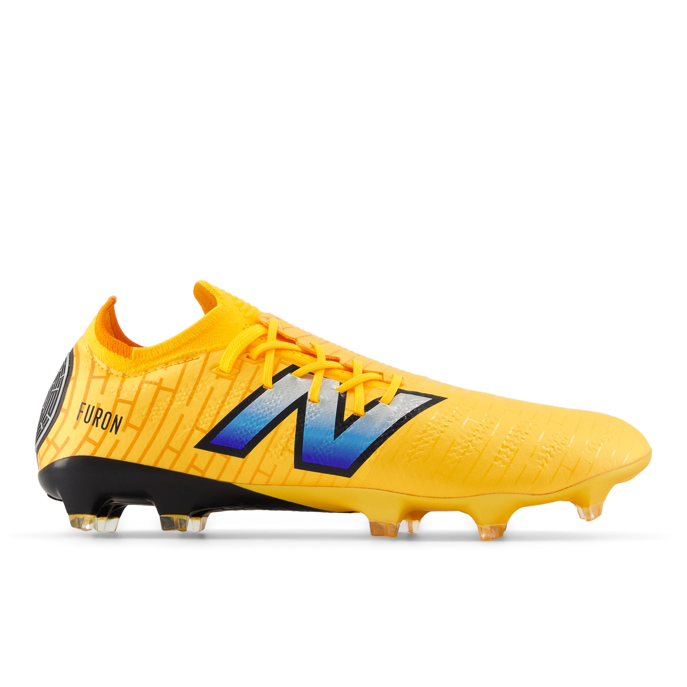 furon pro fg v7 sun glow with silver metallic and black Luton Town Kits & Football Shoes Collection | Quality Fan Gear